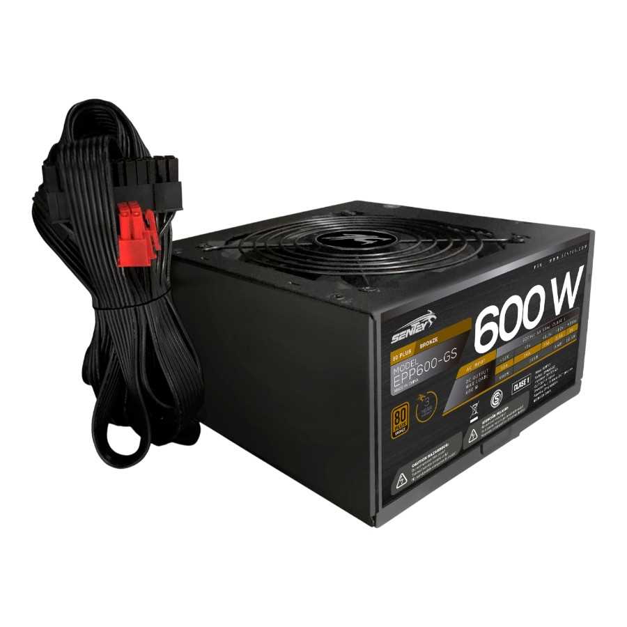 FUENTE PC 600W SENTEY 80+ BRONCE EPP600-GS