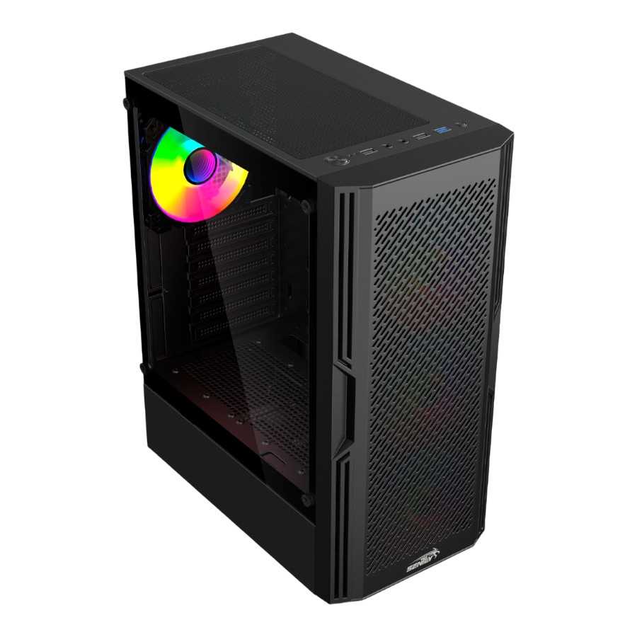 GABINETE SENTEY HUNTER 4 FAN ARGB MESH BLACK
