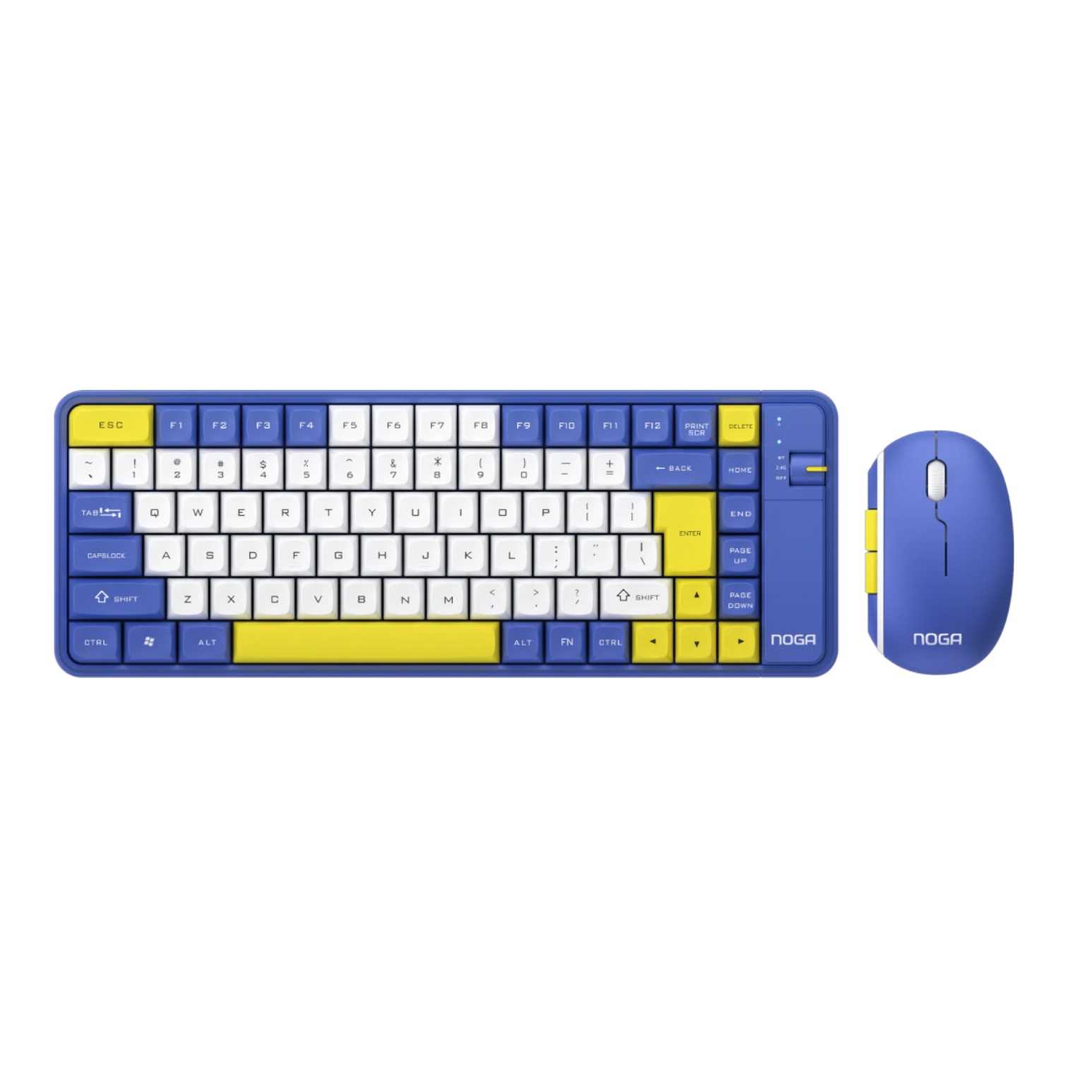 TECLADO Y MOUSE INALAMBRICO NOGANET NKB-Q20 AZUL