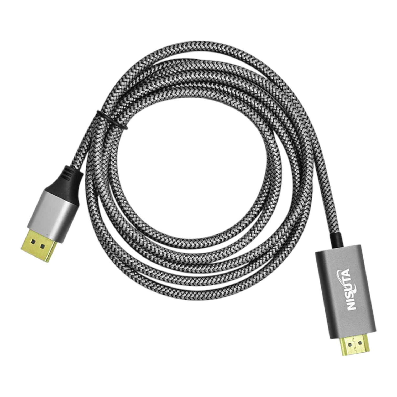 CABLE DISPLAYPORT A HDMI NISUTA 1.8M NSCADPHD8K (8K 60HZ)