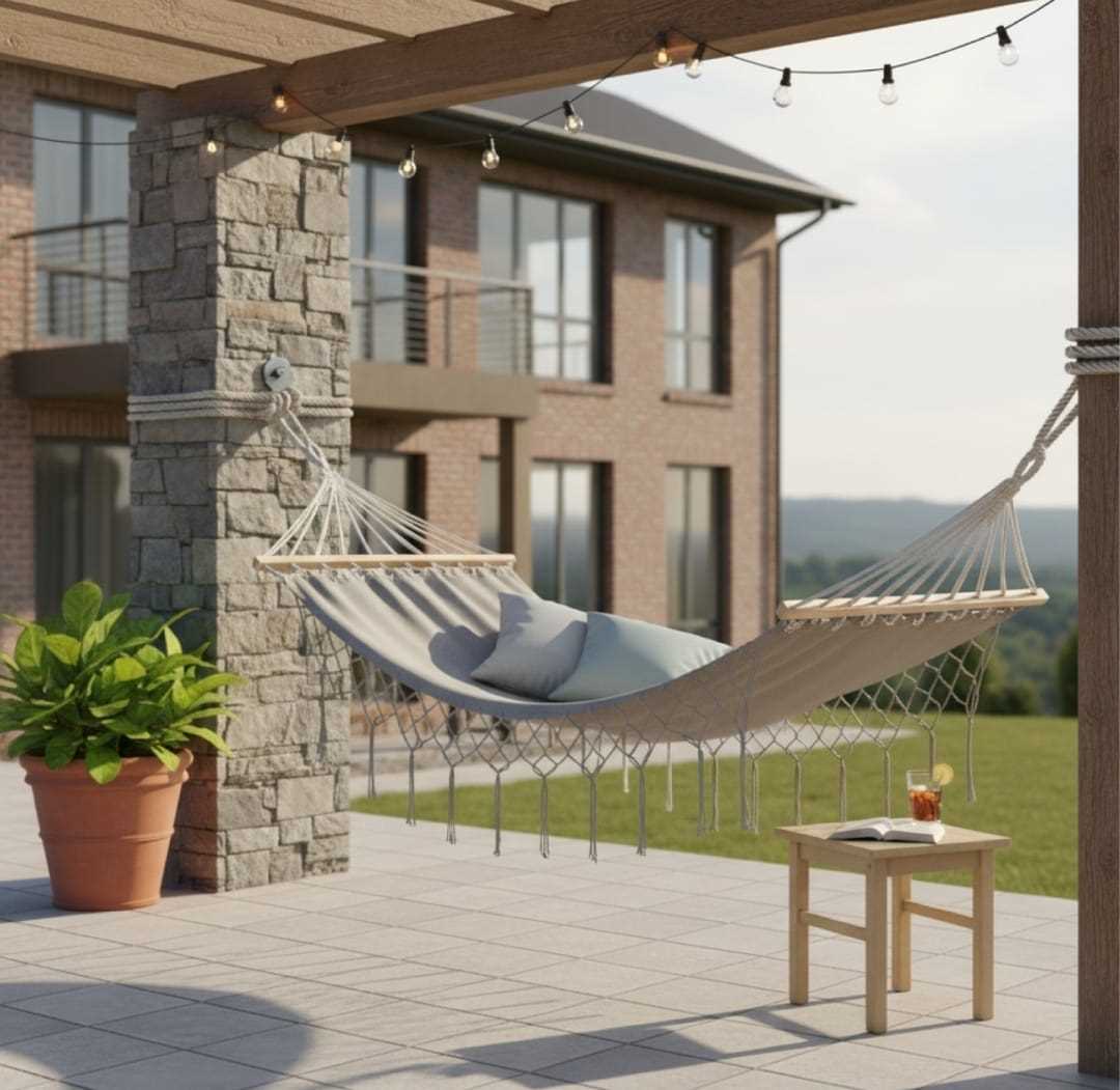 SILLA HAMACA CL-GH001 GRIS/CRUDO