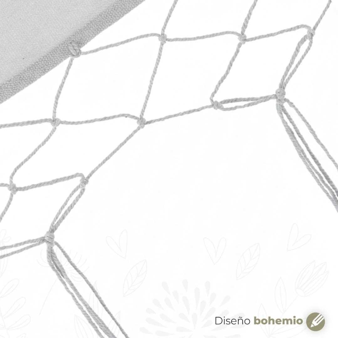 SILLA HAMACA CL-GH001 GRIS/CRUDO