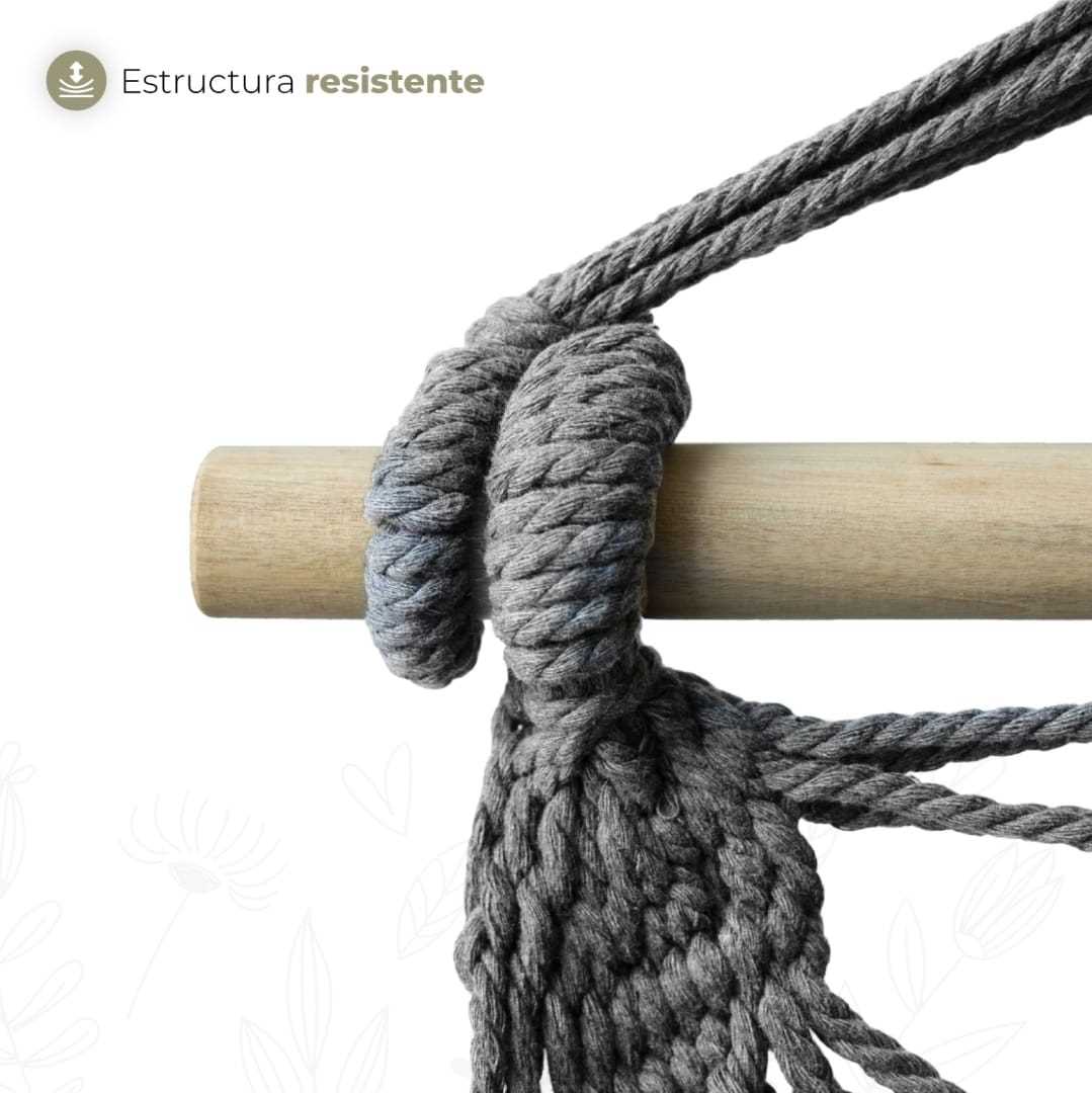 SILLA HAMACA CL-GH004 GRIS/CRUDO