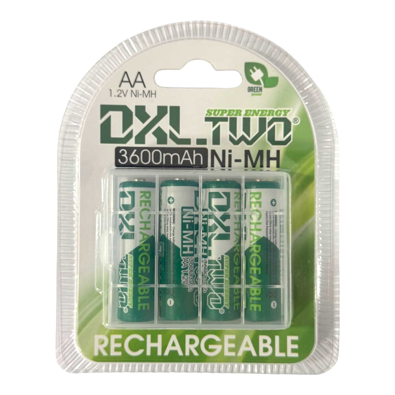 PILA RECARGABLE DXL AA 3600MA NI-MH X4