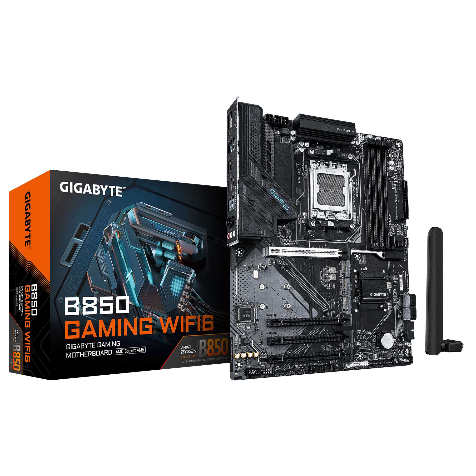 PLACA MADRE GIGABYTE B850 GAMING  WIFI6+BT AM5 DDR5