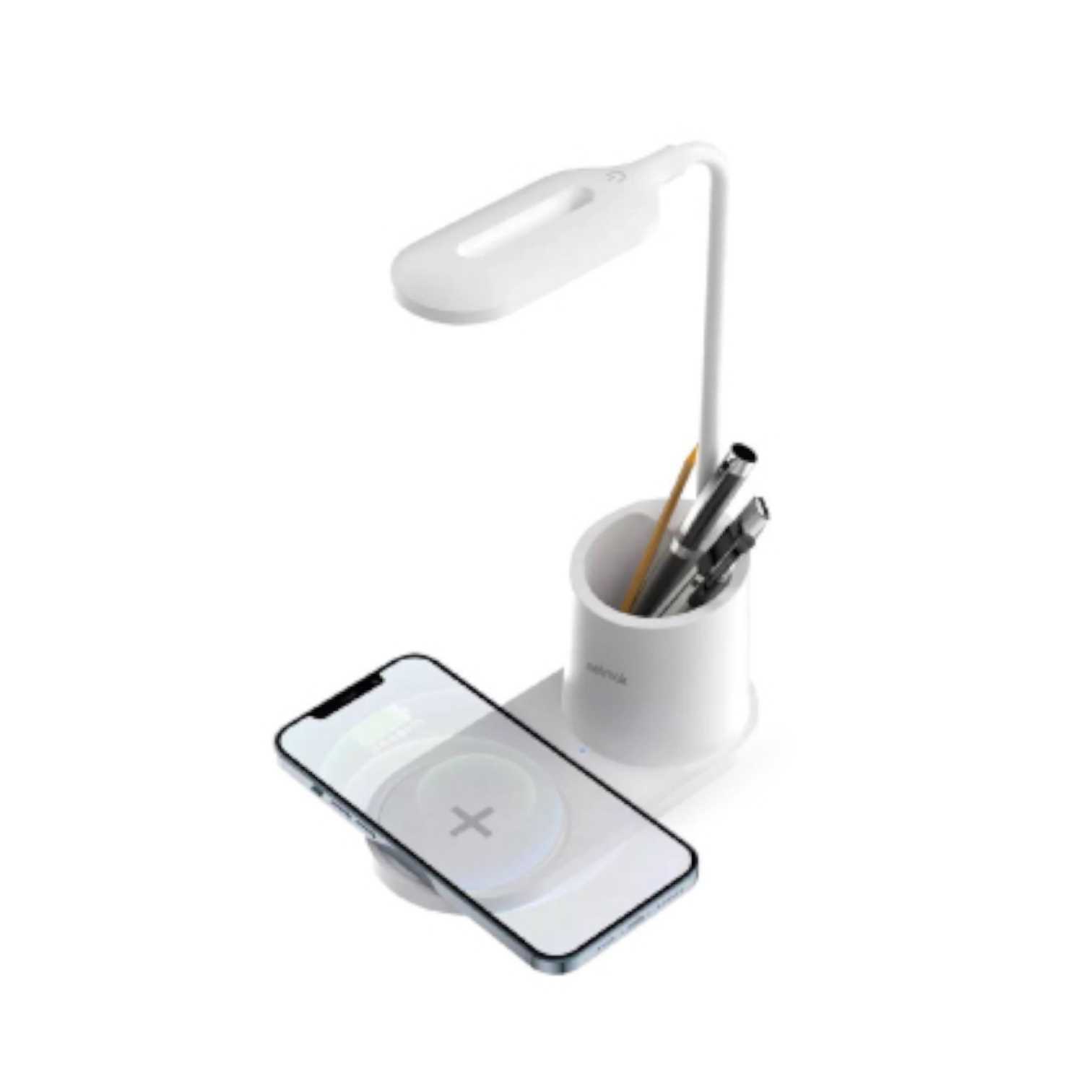 LAMPARA VELADOR LED NETMAK CARGA INALAMBRICA 15W NM-CL13 BLANCO
