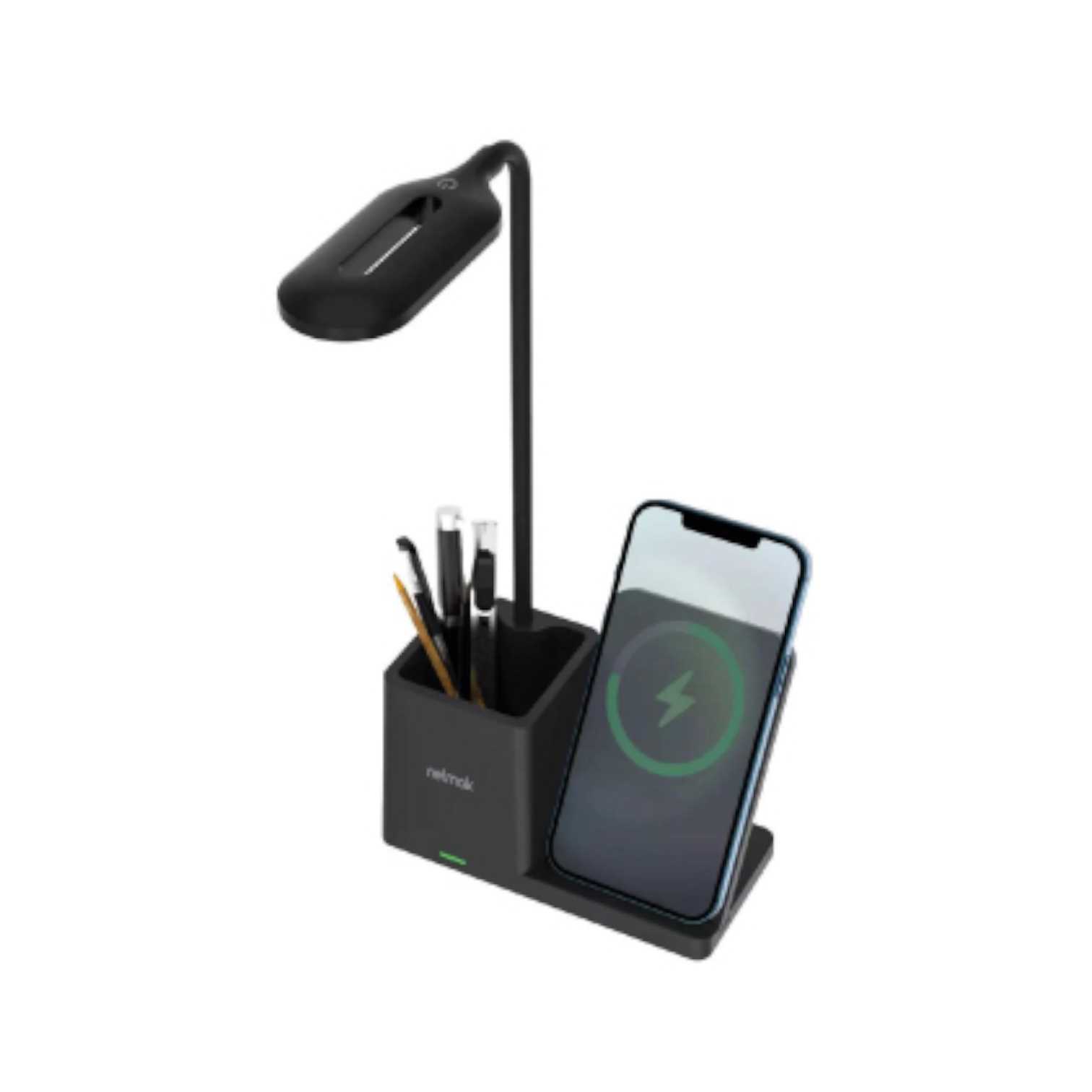 LAMPARA VELADOR LED NETMAK CARGA INALAMBRICA 15W NM-CL15