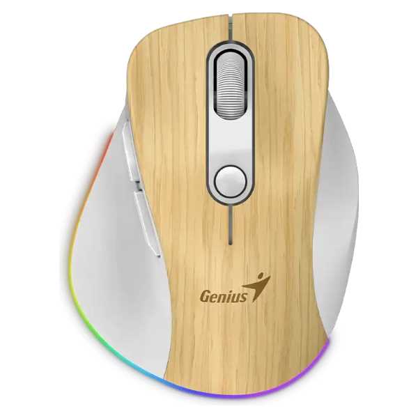MOUSE GENIUS INALAMBRICO ERGO 9000S PRO PINE WOOD