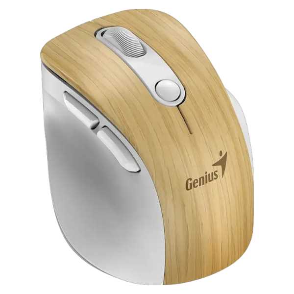 MOUSE GENIUS INALAMBRICO ERGO 9000S PRO PINE WOOD