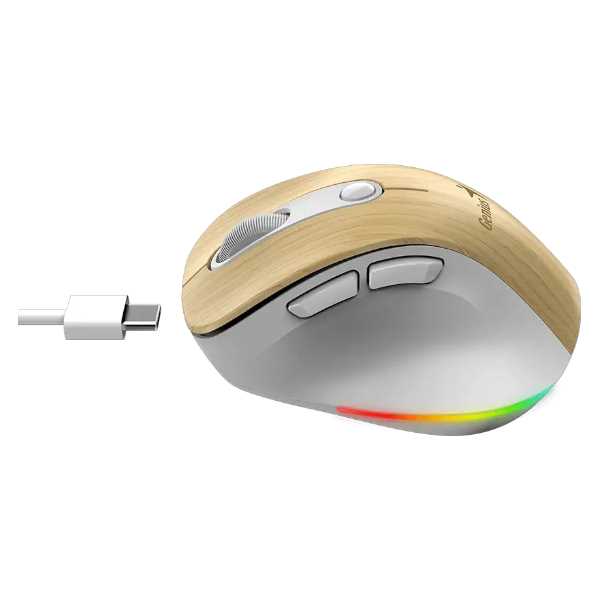 MOUSE GENIUS INALAMBRICO ERGO 9000S PRO PINE WOOD