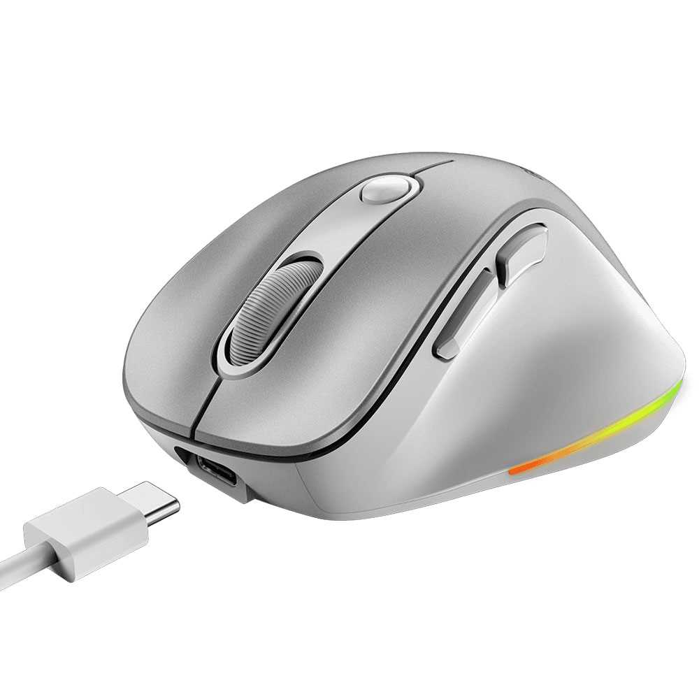 MOUSE GENIUS INALAMBRICO ERGO 9000S PRO SILVER