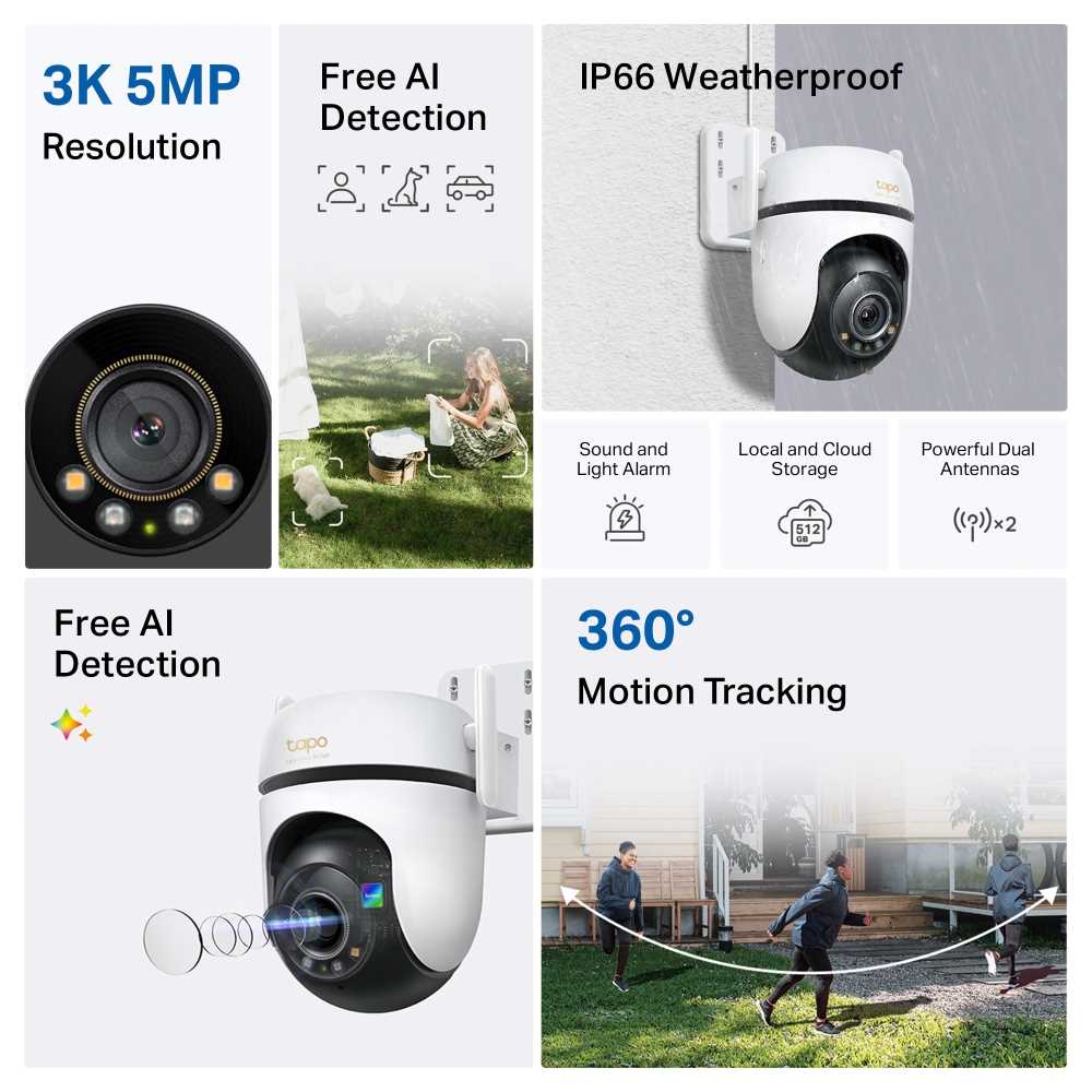 CAMARA IP WIFI TP-LINK TAPO C530WS 3K EXTERIOR