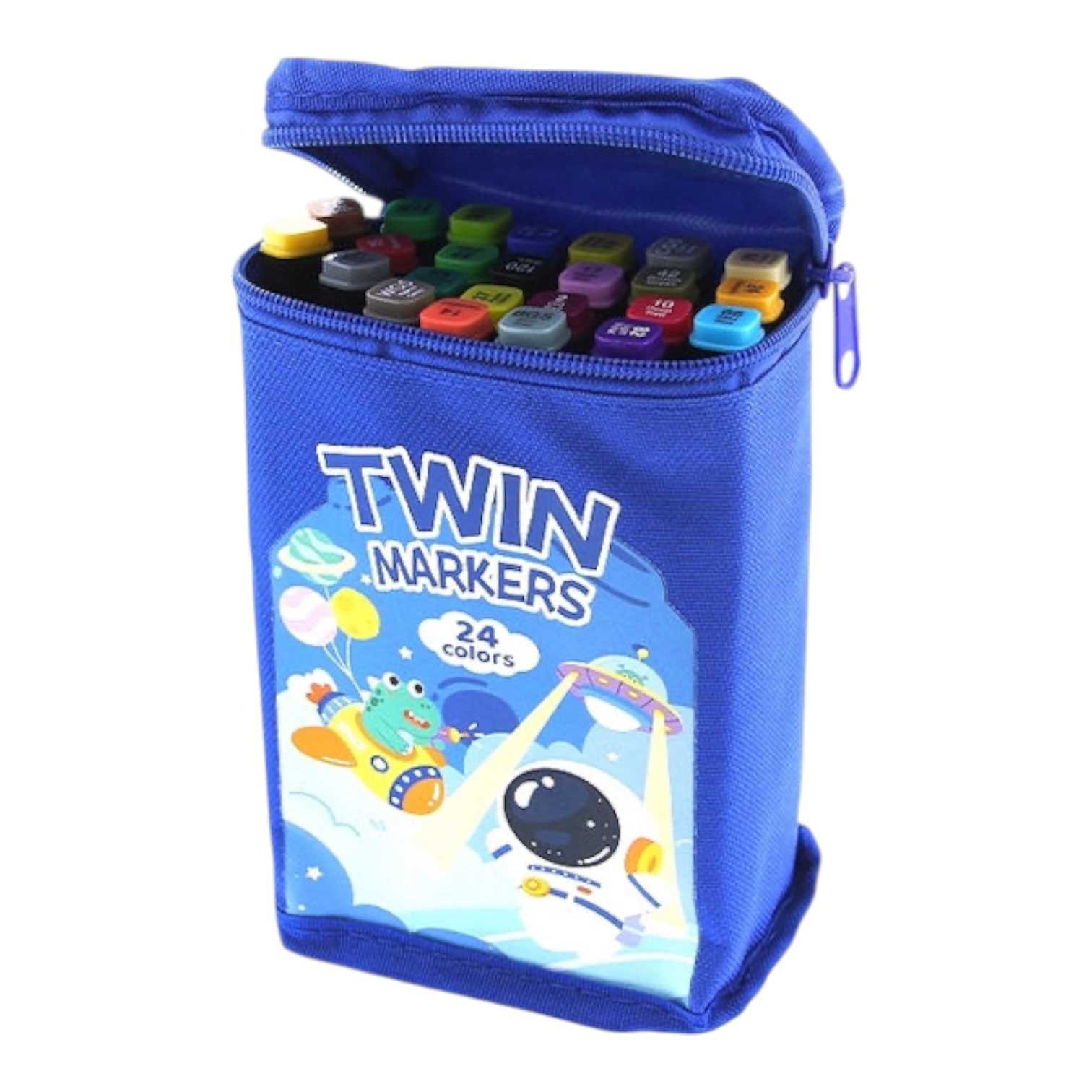 MARCADORES DINAX KIT DE 48U LB02X48 AZUL