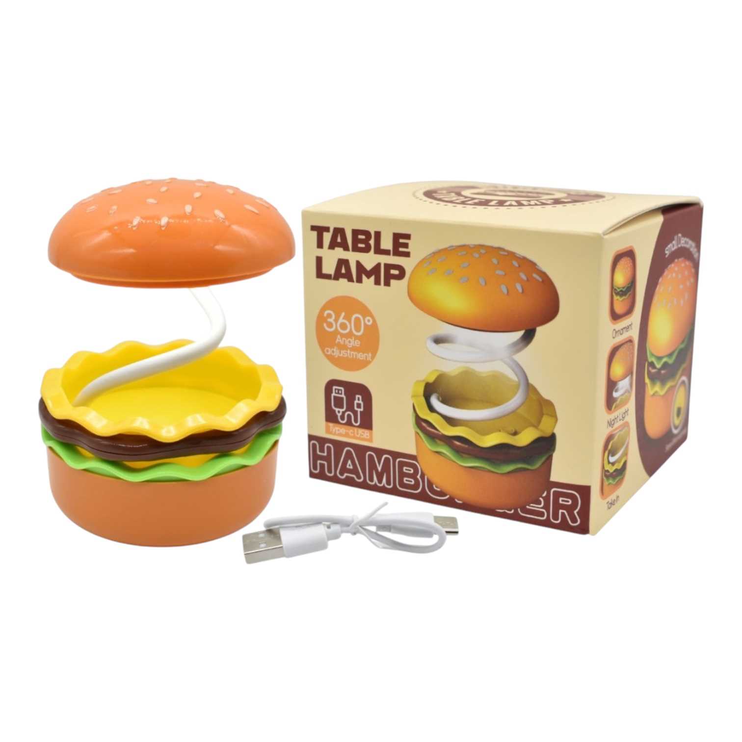 LAMPARA VELADOR LED DINAX HAMBURGUESA 189920