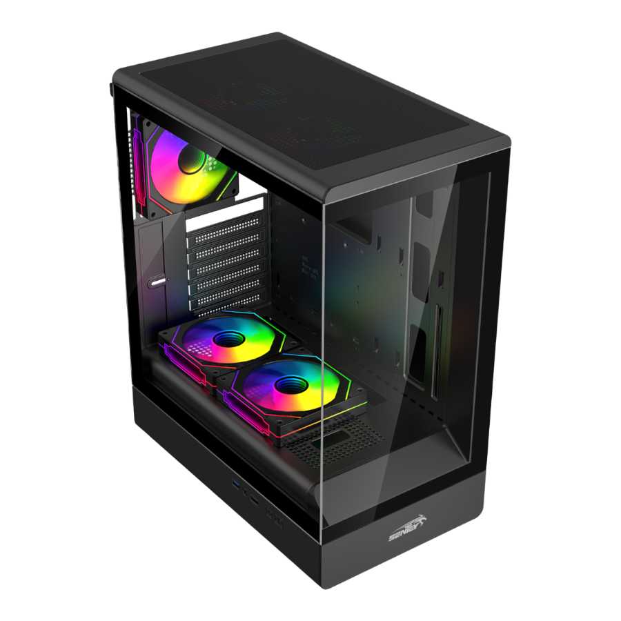 GABINETE SENTEY WALKER 240 ARGB 5 FAN BLACK
