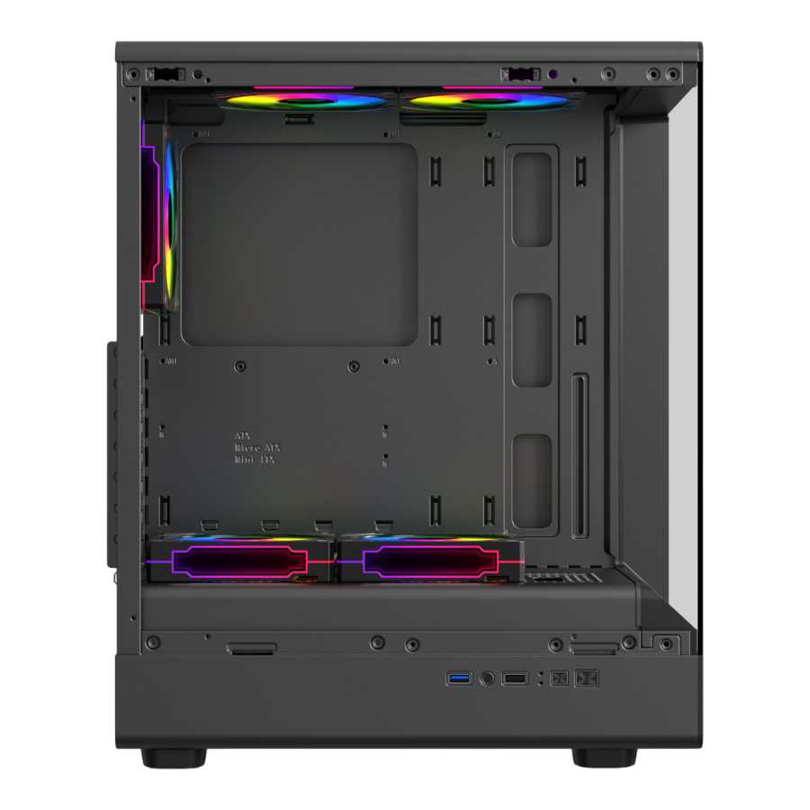 GABINETE SENTEY WALKER 240 ARGB 5 FAN BLACK