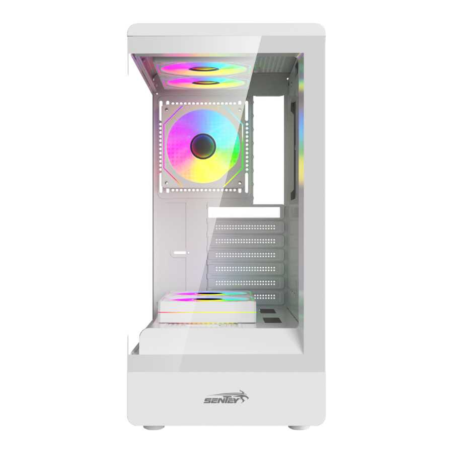 GABINETE SENTEY WALKER 240 ARGB 5 FAN WHITE