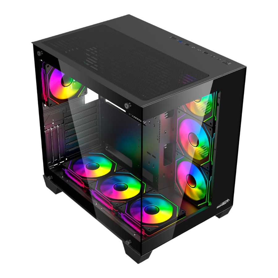GABINETE SENTEY A35 PRO ARGB 7 FAN BLACK