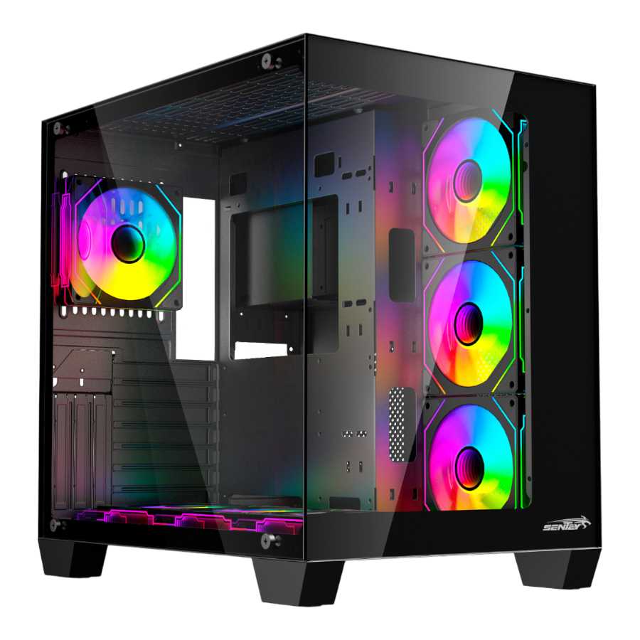 GABINETE SENTEY A35 PRO ARGB 7 FAN BLACK