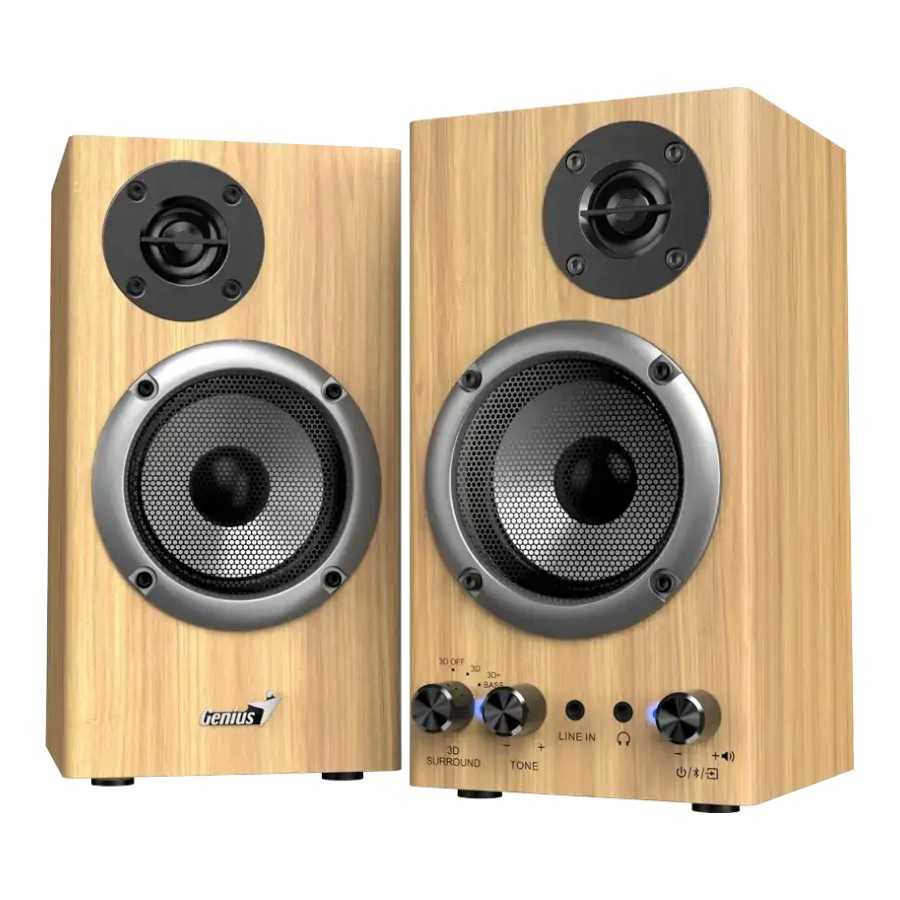 PARLANTE GENIUS 2.0 SP-HF520BT  BT PINE WOOD