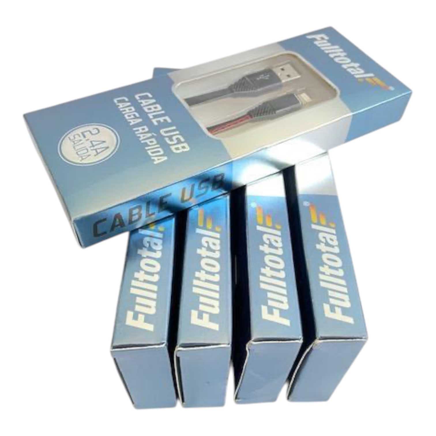 CABLE USB A MICRO 1M FULL 2.1A MALLADO