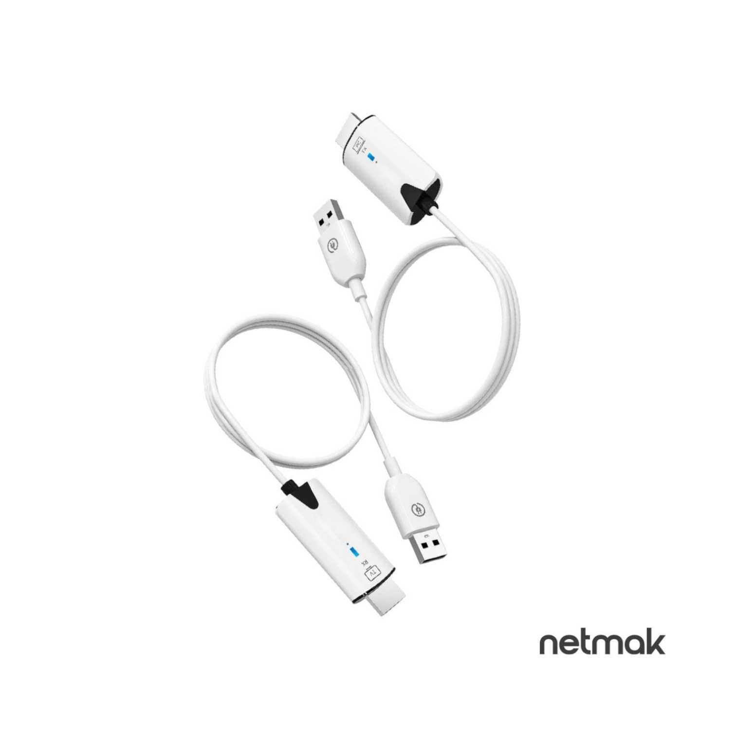 EXTENSOR DE HDMI POR WIFI NETMAK NM-C97 HASTA 30MTS EL PAR