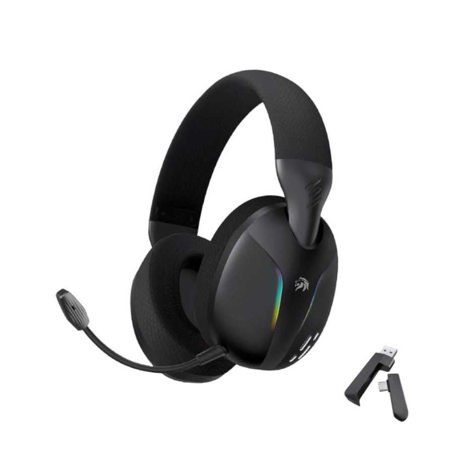 AURICULAR BT NETMAK GAMER NM-N73 NEGRO (WIFI/BT/PLUG)