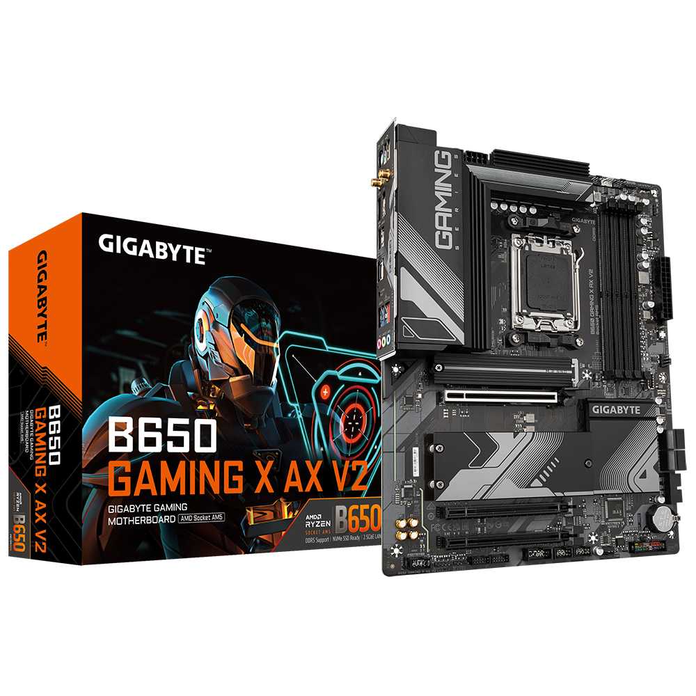 PLACA MADRE GIGABYTE B650M GAMING X V2 WIFI AM5 DDR5