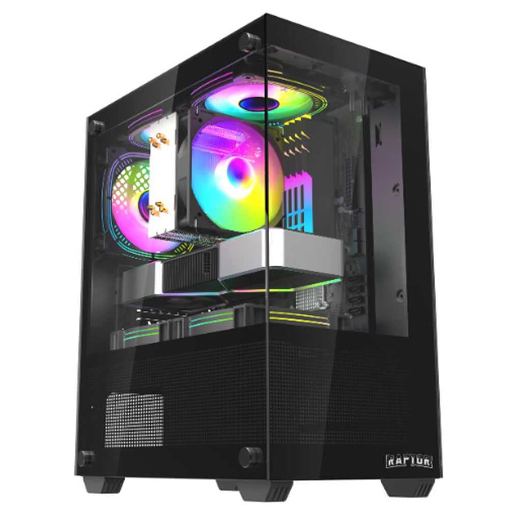 GABINETE RAPTOR NOVA PRIME TG 3 FAN RGB