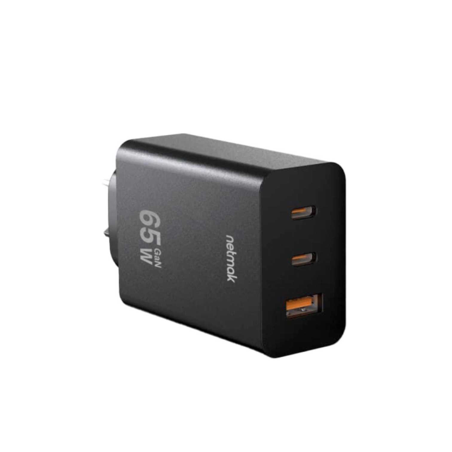 CARGADOR 220V TIPO C NETMAK 65W C/CABLE NM-CP42