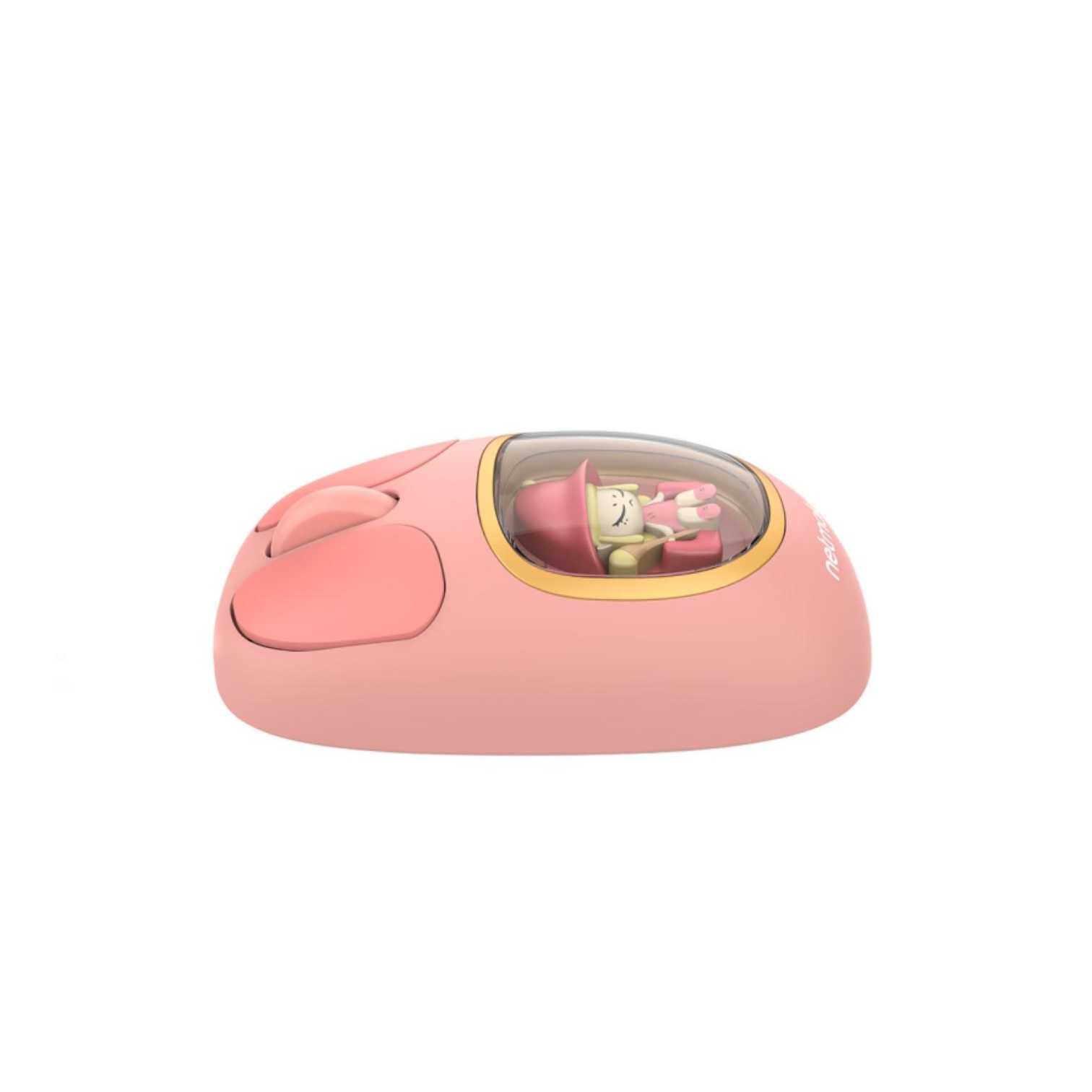 MOUSE NETMAK INALAMBRICO + BT5.0 NM-MK01 KIDS ROSA RECARGABLE