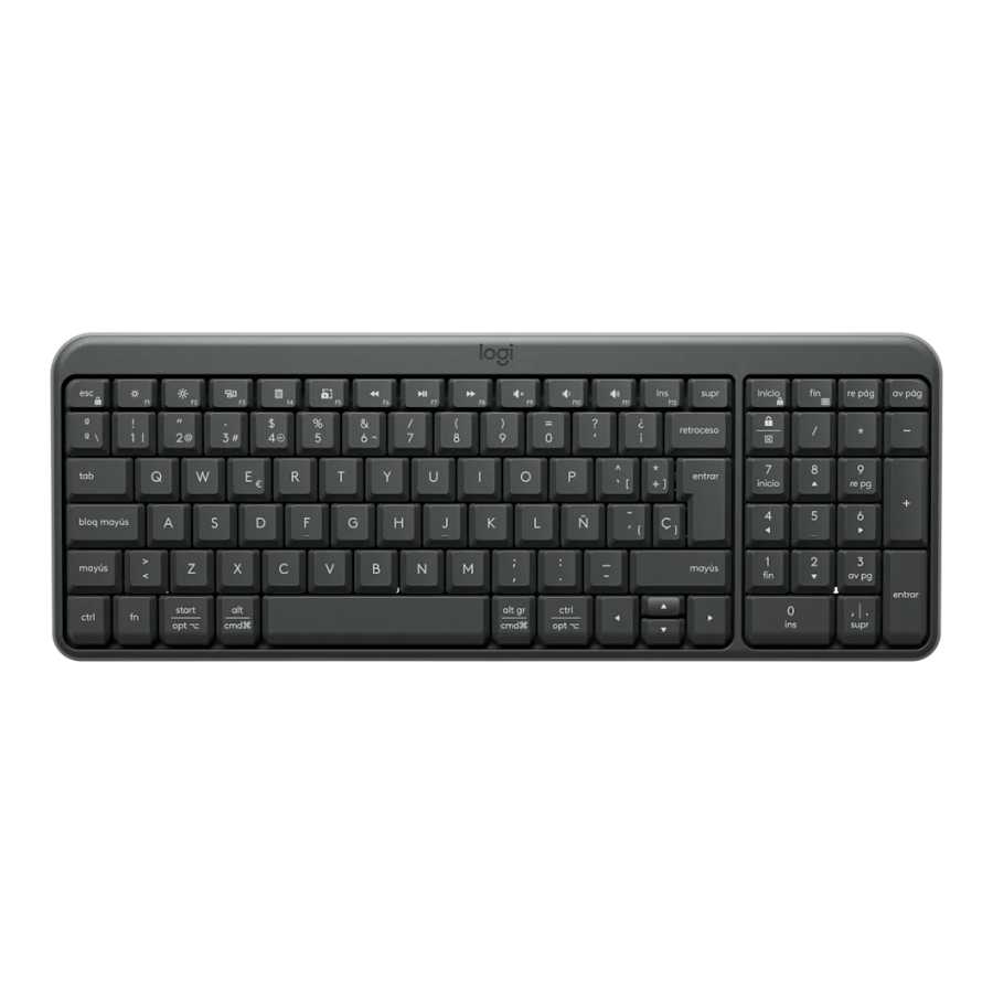 TECLADO LOGITECH BT K250 PEBBLE GRAPHITE