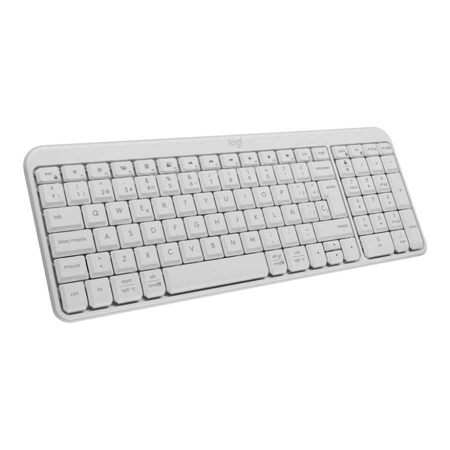 TECLADO LOGITECH BT K250 PEBBLE WHITE