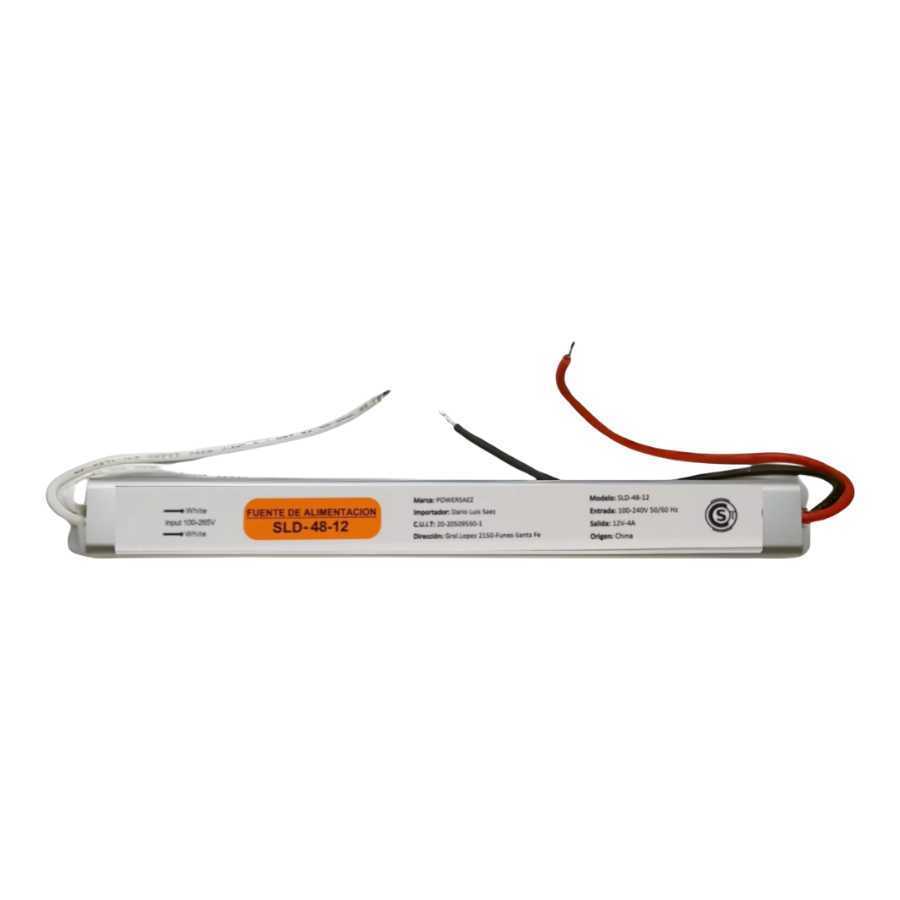 FUENTE 12V 6A 72W METALICA ULTRA SLIM