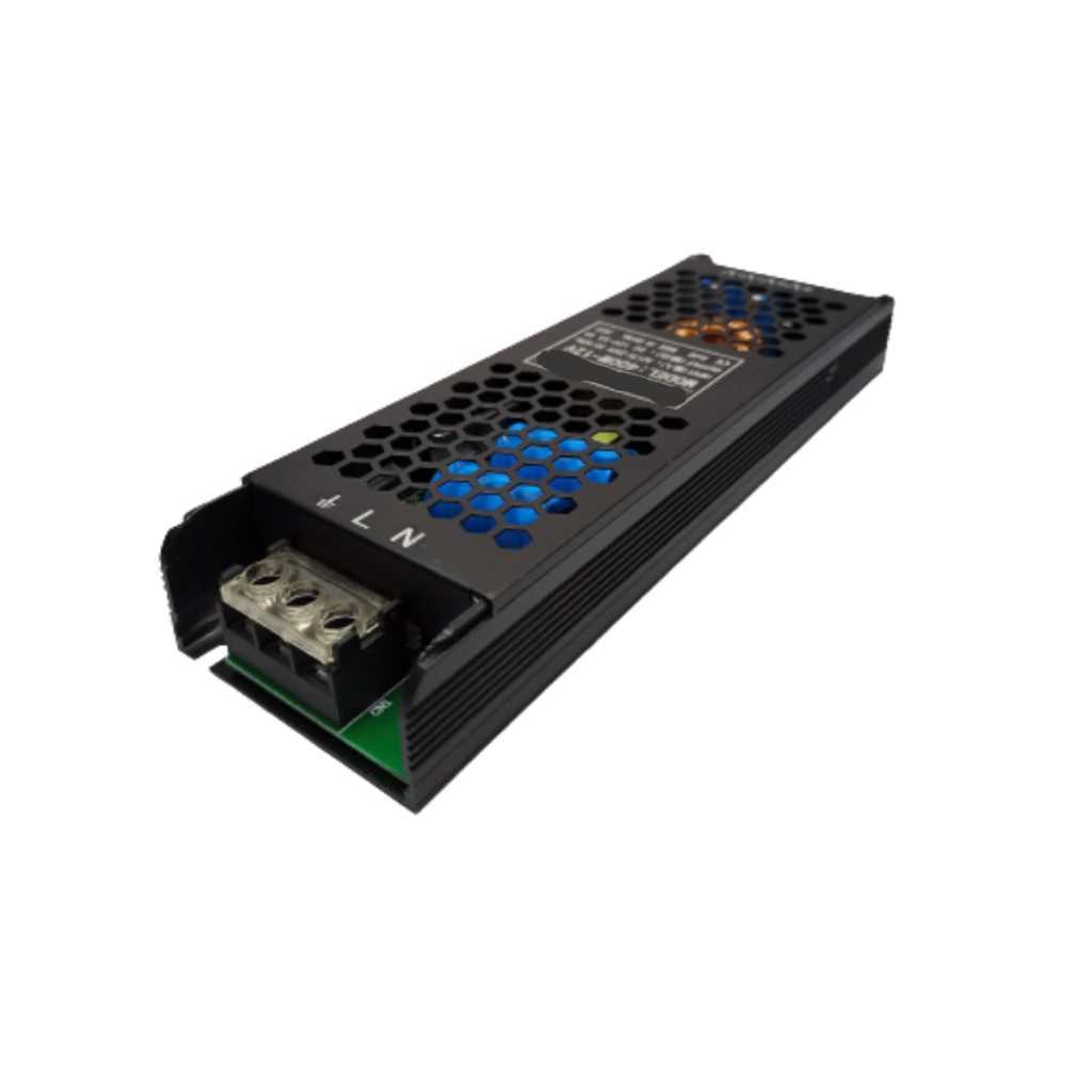 FUENTE 12V 21A 200W METALICA SLIM NEGRA