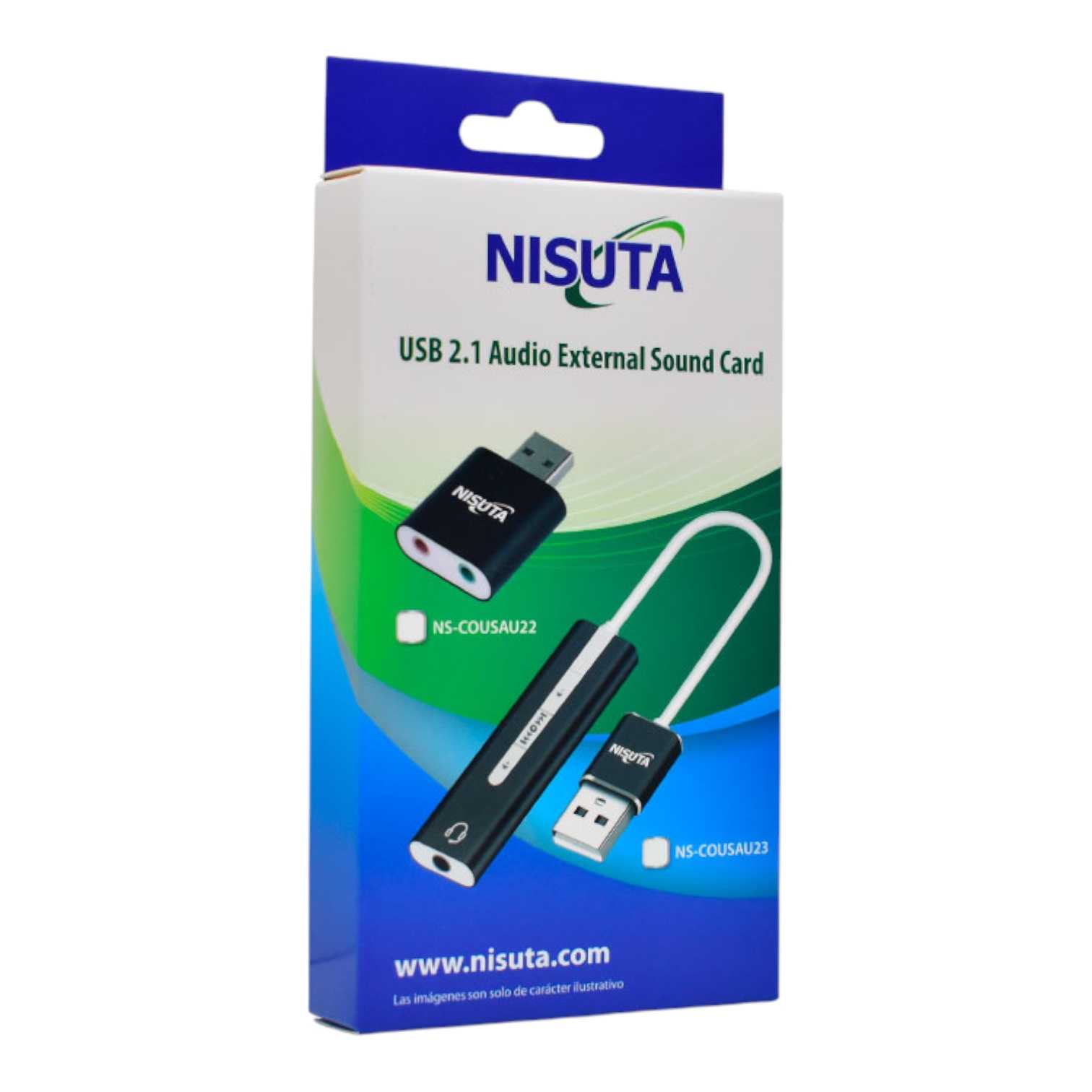 PLACA DE SONIDO USB 2.1 NISUTA NSCOUSAU22