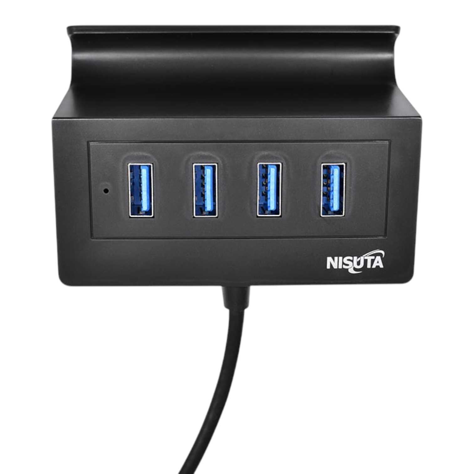 HUB USB 3.0 4 PUERTOS CON SOPORTE CELULAR NISUTA NSUH0433C