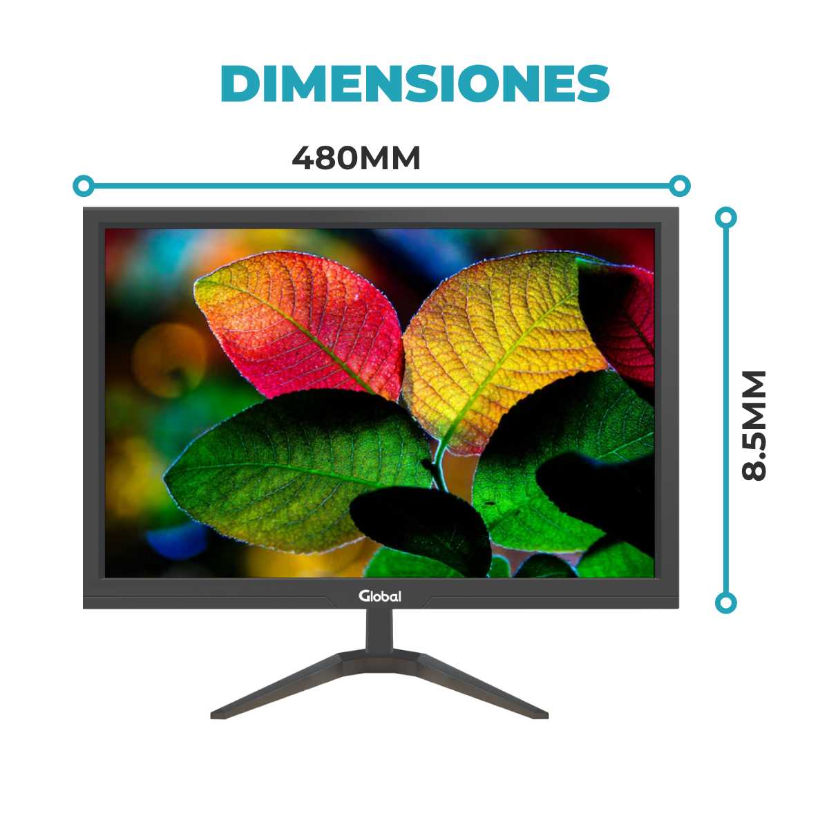 MONITOR 19  LED GLOBAL VGA/HDMI 60HZ 5MS