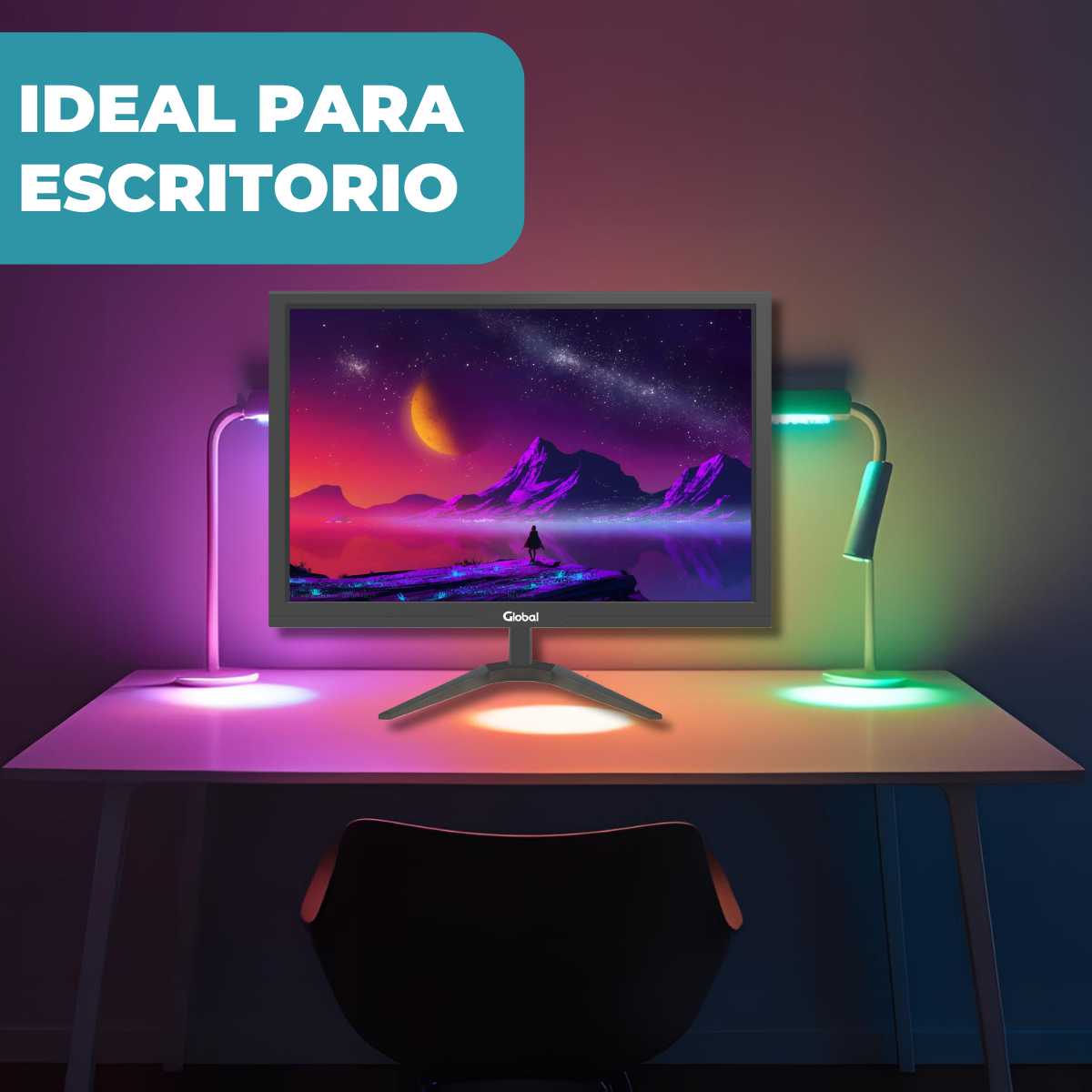 MONITOR 19  LED GLOBAL VGA/HDMI 60HZ 5MS