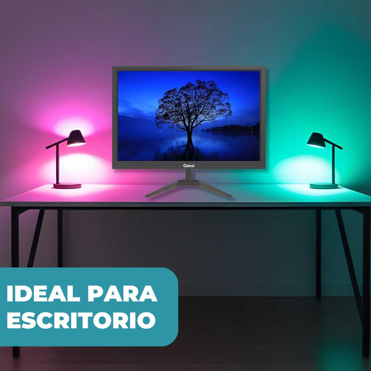 MONITOR 21.5  LED GLOBAL VGA/HDMI 60HZ 5MS