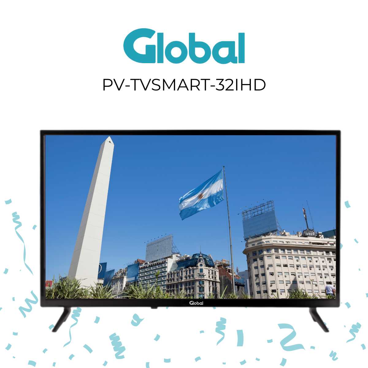 TV 32  GLOBAL HD SMART ANDROID 14
