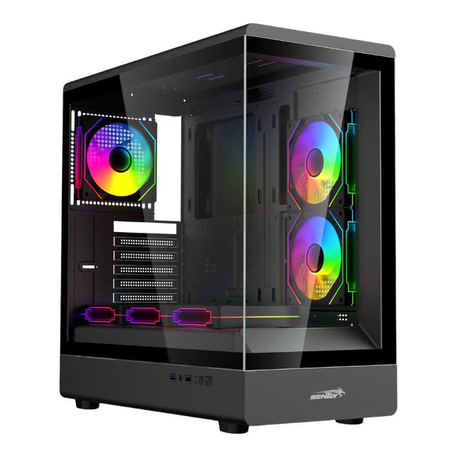 GABINETE SENTEY WALKER 360 ARGB 6 FAN BLACK