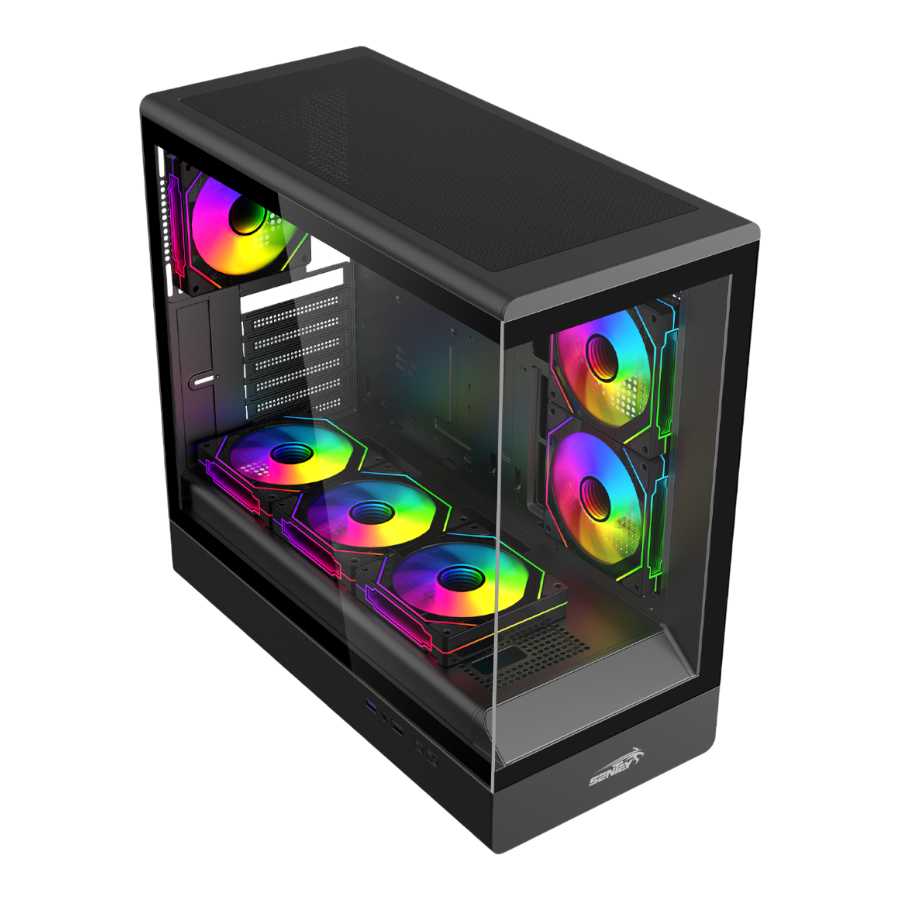 GABINETE SENTEY WALKER 360 ARGB 6 FAN BLACK