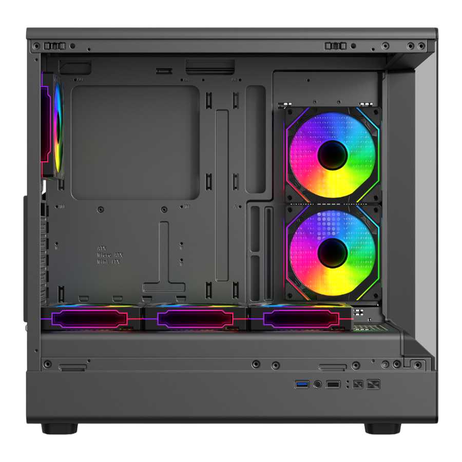 GABINETE SENTEY WALKER 360 ARGB 6 FAN BLACK