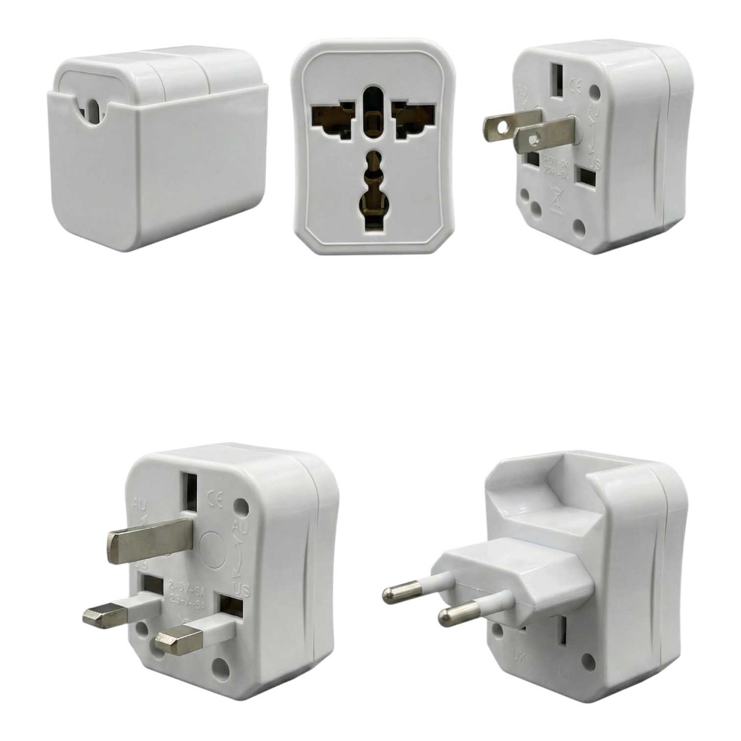 ADAPTADOR VIAJERO ALIMENTACION ALL IN ONE 250V 13A BRASIL/USA/EUROPA MG302