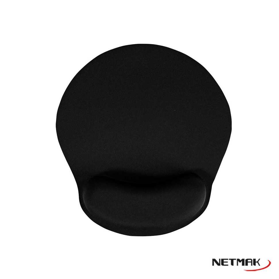 PAD MOUSE NETMAK CON GEL NM-FOAM NEGRO