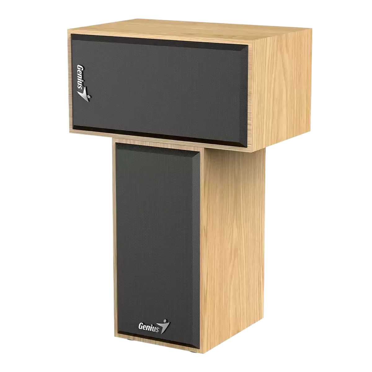 PARLANTE GENIUS 2.0 SP-HF180 USB PINE WOOD