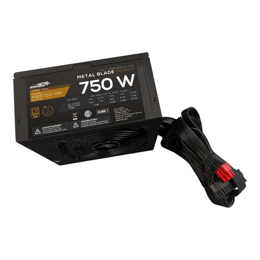 FUENTE PC 750W SENTEY 80+ BRONCE MBP750-XM