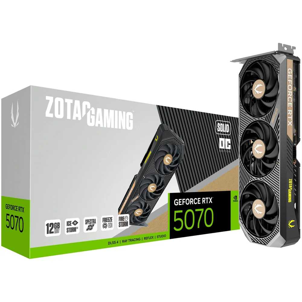 PLACA DE VIDEO ZOTAC RTX 5070 12GB SOLID OC GDDR7