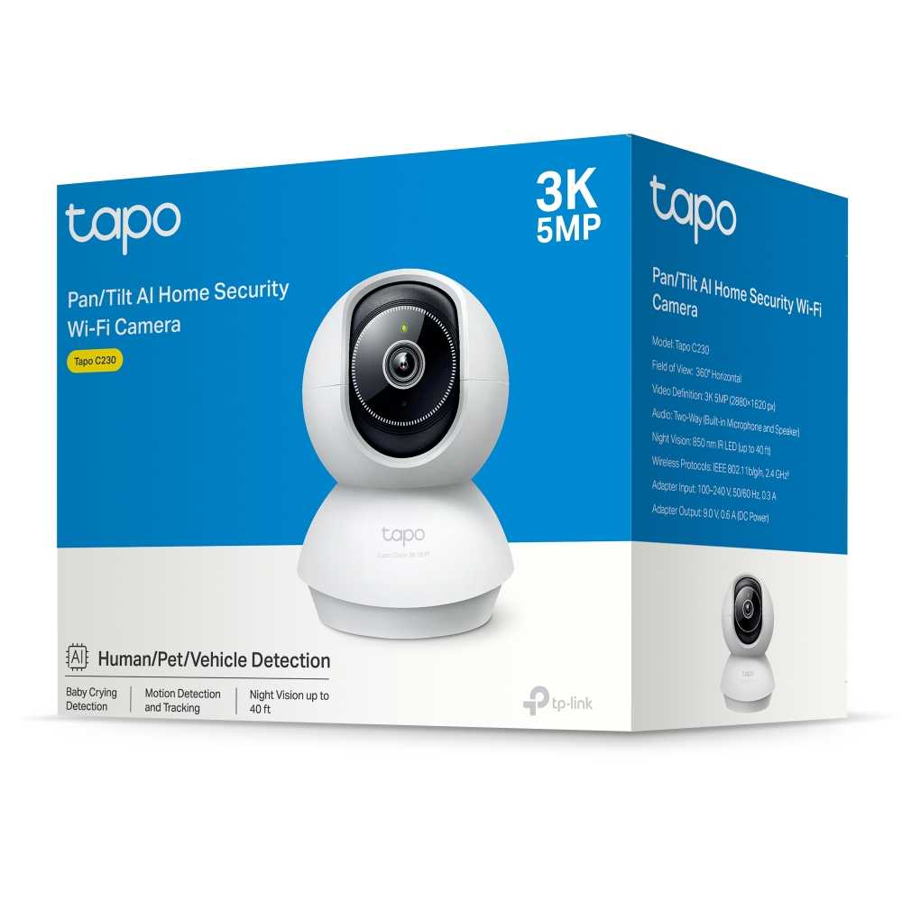 CAMARA IP WIFI TP-LINK TAPO C230 2K 5MP MOVIL 360-114